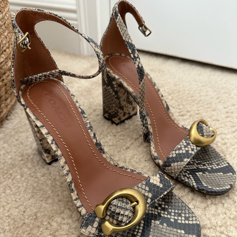Women’s Coach Heels (Snake Skin)